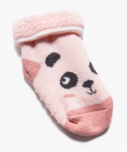 Chaussettes antidérapantes en maille bouclette bébé (lot de 2)